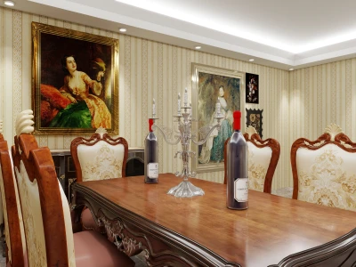 PVC Vertical Striped European Lace Wallpaper