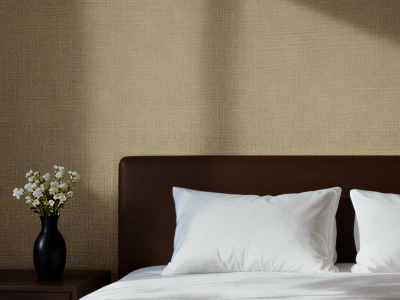 XPE Solid Color Linen Wallpaper