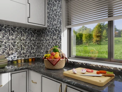 Floral Rectangular Wall Stickers