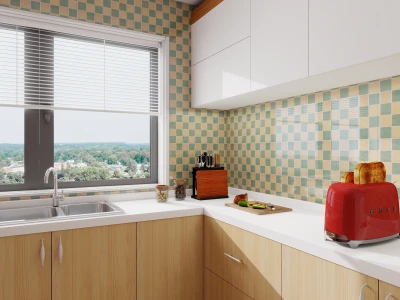 Checkerboard Self-Adhesive Wall Stickers