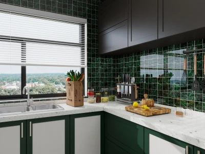 Gradient Color Square Wall Stickers