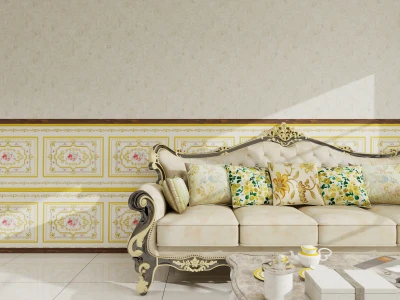 3D Palace Carved Wall Stickers