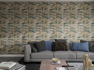 3D Simulated Wood Grain Wall Stickers